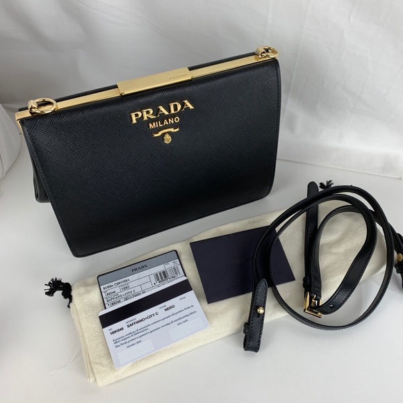 Prada Handbags - New Prada Frame Saffiano Italian Leather Bag